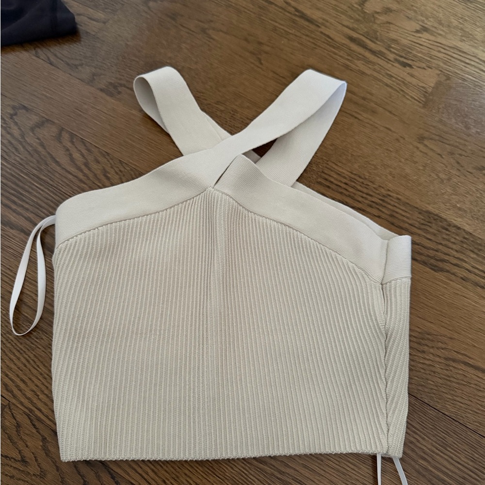 Cropped tank with a twist neckline from Aritzia